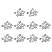 Kristall Strass Schaltflaeche Flatback Dekoration DIY 15mm 100 Stueck Klar