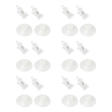 12 STUKS 47 mm Doorzichtige Plastic Wandzuignapklemklem