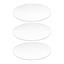 3X Transparent 3mm Thick Mirror Acrylic Round Disc Diameter:70mm