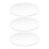 3X Transparent 3mm Thick Mirror Acrylic Round Disc Diameter:70mm 1