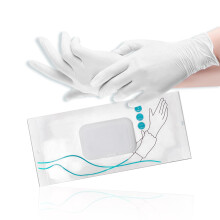 Disposable Nitrile Gloves 12 Inch White Waterproof Flexible Cleaning Gloves for Kitchen and Household Use