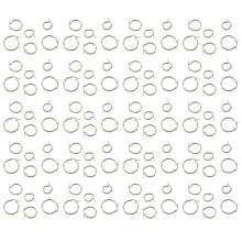 60 Par 15 mm 20 mm 25 mm Hoop ÖRhäNgen i Rostfritt StåL Kvinna Silver