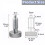 2Pcs Stainless Steel Hand Retractable Spring Plungers with Knurled Handle - Quick Release Locking Pin M10 7
