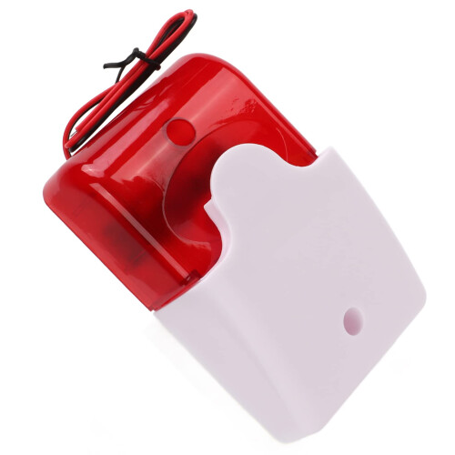 24V Strobe Siren Security Alarm Light, Decibel Red Flash Warning Device for 24V Systems 2