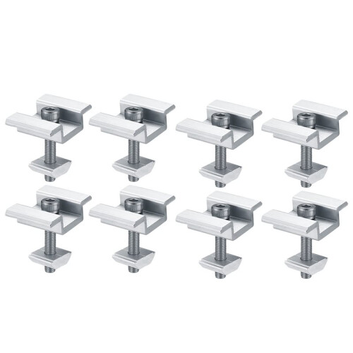 32Pack Solar Panel Mounting Brackets, Solar Panel End Clamps, Centre Clamps, for PV Solar Panel Solar Module 35mm 1