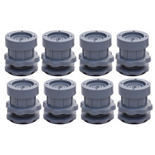 8PC Adjustable Heighten Washing Machine Anti Vibration Pad Shock Non Slip Feet Mat Fridge Floor Furniture Protector-Gray