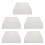 5pcs 19 cm x 12.5cm Flat White Plastic Cake Decorator Dough Pastry Scraper Tool 1
