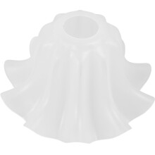 2pcs Acrylic Lamp Shade for Ceiling, Wall, Table Lamps (E27) – Scalloped Design, Compatible with Floor & Pendant Lights