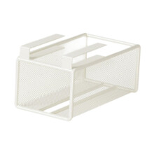Kitchen Tissue Holder Paper Towel Holder Space Saving Roll Towel Rack Cabinet Hanging for Refrigerator Shop Commercial Pantry White Vertical