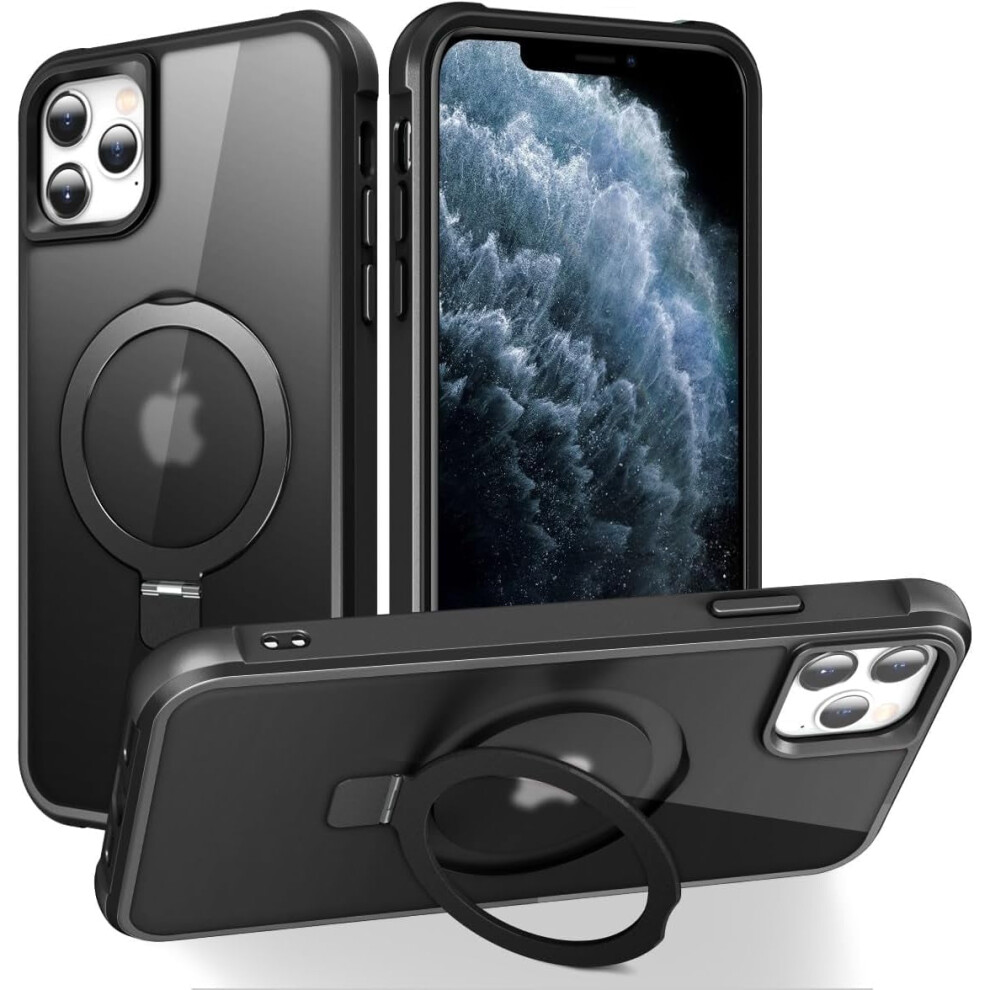 Iphone 11 Case With Invisible Magnetic O-Ring Stand, Military-Grade Translucent, Compatible With Magsafe & Iphone 11 6.1" 9365509056738