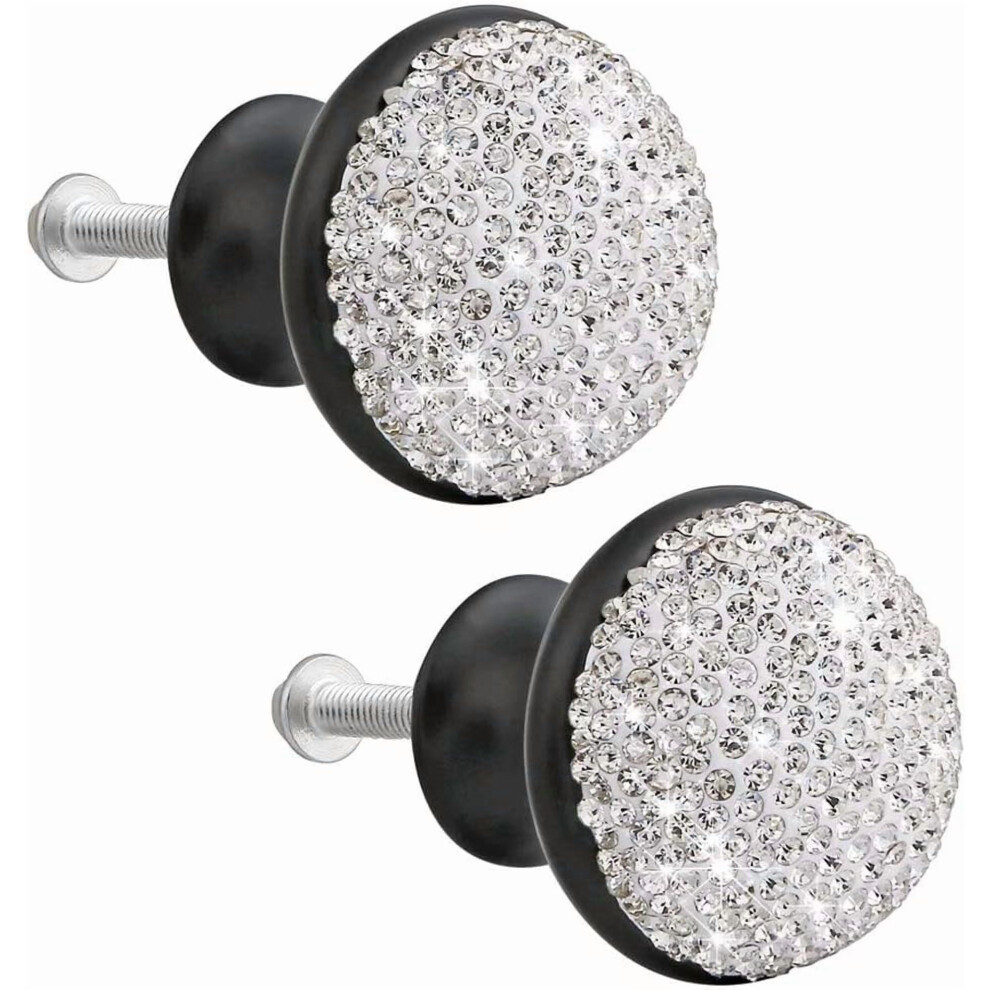 2Pcs 35Mm Vintage Mushroom-Shaped Red Crystal Glass Drawer Knobs Â Compatible With Standard Cabinets 9365509056066