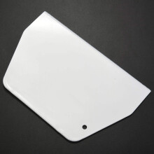 4pcs 19 cm x 12.5cm Flat White Plastic Cake Decorator Dough Pastry Scraper Tool