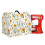 Kitchen Dust Cover for Stand Mixer – Front Pockets, Top Handle, Compatible with 6-8 Quart Mixers, Flower White 1