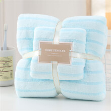 Xoxingysm Soft Microfiber Towel Set (1 Bath + 1 Hand), Coral Velvet, Highly Absorbent, Compatible with Fitness & Bathroom