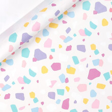 Rainbow Wrapping Paper Roll Rainbow Polka Dots Star Stripes Gift Wrap Paper Gift Craft Paper Birthday Festival Gift Decorative Paper