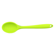 Heat-Resistant Silicone Cooking Spoon with Non-Slip Handle, Food-Grade Soft Spatula for Frying, Baking, Soup, Stirring — Compatible with All