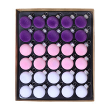 Ornements de sapin de Noël en velours, 2,5 cm, 30 pièces