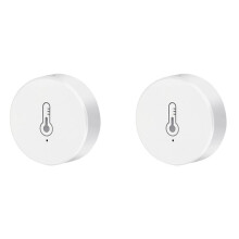 2X Tuya Home ZigBee Temperature and Humidity Sensor Indoor Thermometer Monitor Works for Alexa Life