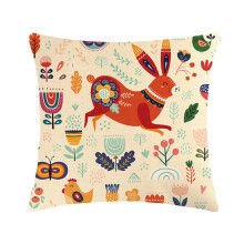 Housses de coussin de Pâques en lin 45 x 45 cm
