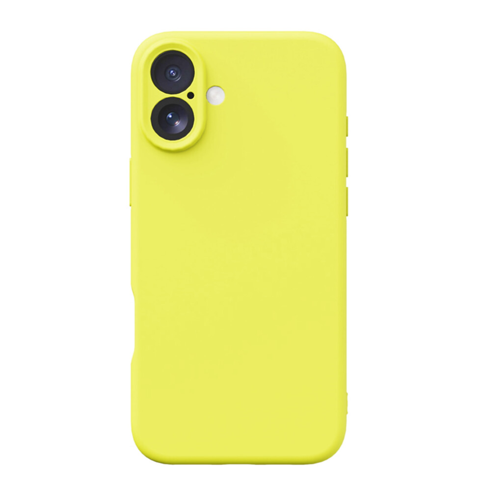 Iphone 16 Plus Case Compatible With Magsafe Â Liquid Silicone, Soft Anti-Scratch Microfiber Lining, Shockproof, 6.7", Yellow 9365509062913