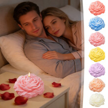 Bougie parfumée à la cire de soja pour la Saint-Valentin, parfum floral, 170 g, avec conservateur