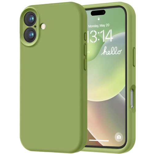 Θήκη iPhone16Plus με υγρή σιλικόνη MagSafe 6,7 ιντσών