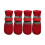 Rain Boots with Adjustable Sole Covers 4 Pcs Red 1