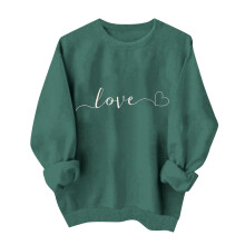 Dam Love Sweatshirt Grön Oversized XL