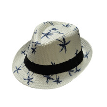Fedora Hats for Kids, Beach Hat, Kids Straw Hats, Sun Hat, White One Size