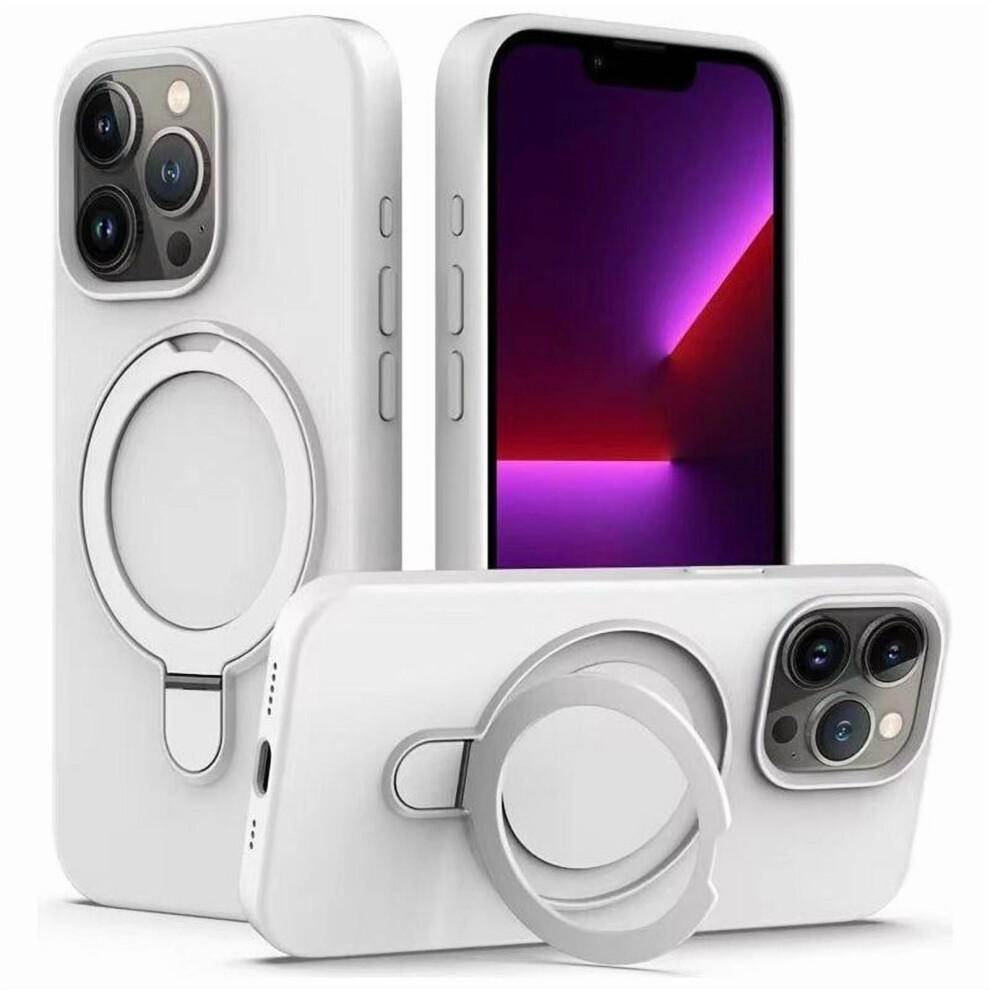 Silicone Case For Iphone 16 Pro Â Shockproof, Dustproof, Slim With Stand, White 9365509064153