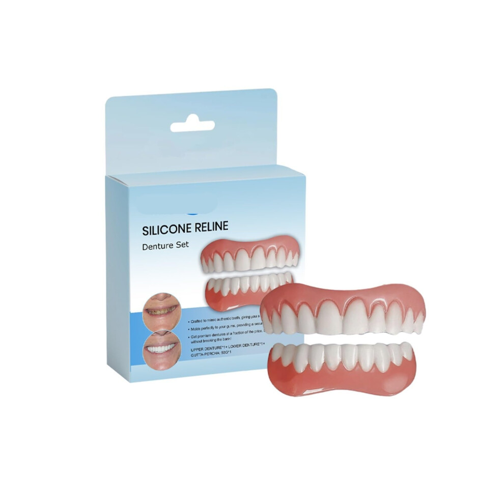 Denture  Kit 2PC Tooth Gap Filler for Braces GapFilling Smile Enhancer with Secure LongLasting Adhesion