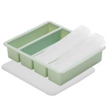 Silicone Ice Trays for Freezer – Covered Square Ice Cube Molds, Compatible with Home Freezers, for Juice, Wine & Coffee