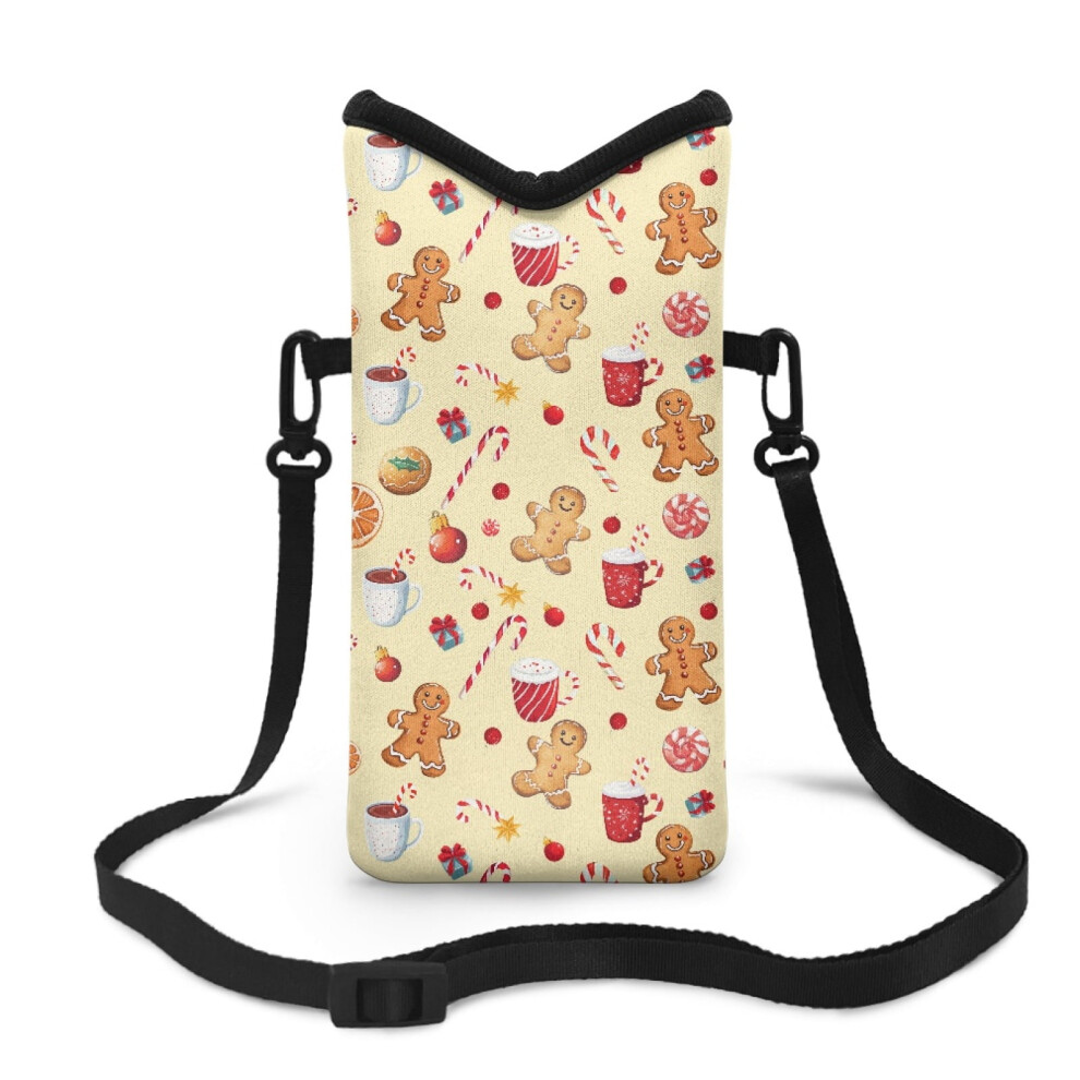 Small Neoprene Crossbody Phone Bag, 4X8", Shockproof, Hook & Loop Fastener, Compatible With Iphone/Android 9365509059357