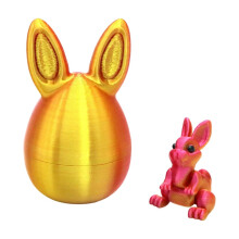 Easter Egg Set with Bunnies – Basket Stuffers, 3D Desk Decor & Party Supply, Fun Easter Surprise – Compatible with Easter Baskets