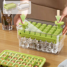 Kcavykas Easy Release Ice Cubes Tray with Lid and Bin 3 Pack Ice Cubes Trays for Freezer 84 Pcs Ice Trays for Whiskey Cocktail Tea Coffee Gift