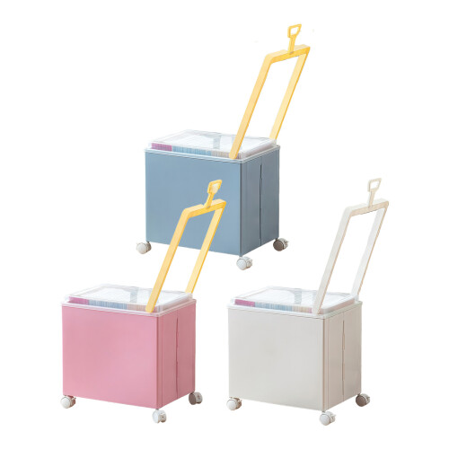 Practical Storage Crate With Handles And Top For Clothing-Blue 1