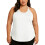 Weißes Damen-Haltertop aus weichem Stretch-Polyester 1