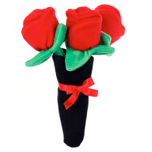 Bouquet de roses en peluche, jouet de 30 cm, fleur douce en peluche, cadeau