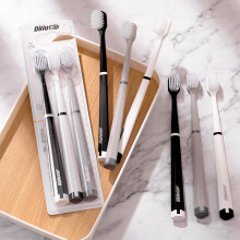 Soft Bristle Wide Head Toothbrush Set 3 Pack with UltraSoft Bristles and Ergonomic Grip Handle