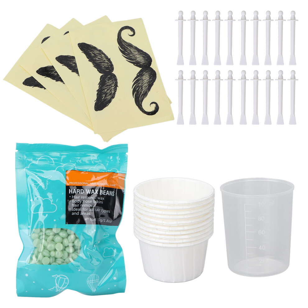 Professional Nose Wax Kit with 50g Wax Beans & Stencils for Hair Removal