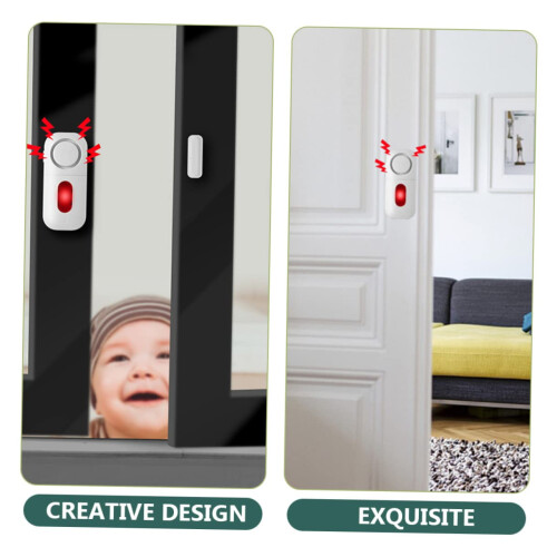 Wireless Door Window Alarm Sensor 3Pack for Home Security Protection, Easy Adhesive Installation 2