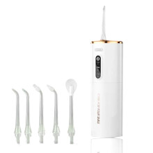 Cordless Water Flosser 280ML White, Rechargeable Oral Irrigator with 3 Modes, IPX7 Waterproof for Home and Travel