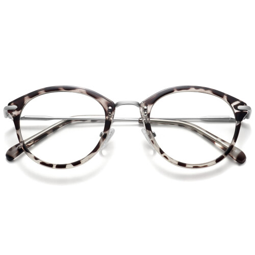 Blue Light Blocking Computer Reading Glasses Leopard Frame 47mm UV400 Protection Anti Eye Strain
