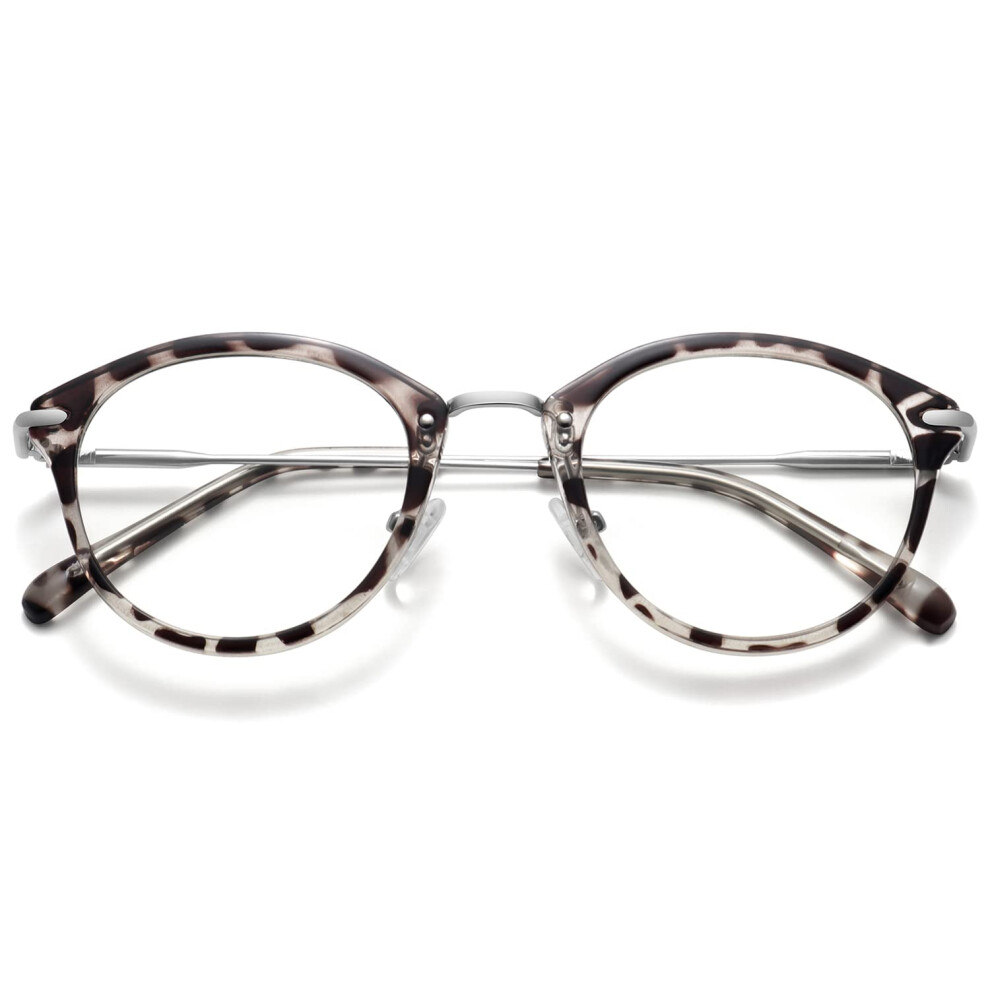 Blue/Light Blocking Computer Reading Glasses Leopard Frame 47Mm Uv400 Protection Anti Eye Strain