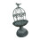Decorative Candlestick Metal Flower Binding Birdcage-Grey 1