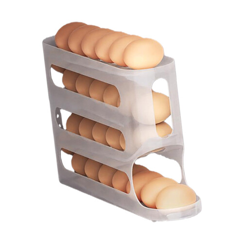 Plastic Eggs Organizers With Individual Slots Holds 12 Eggs-1