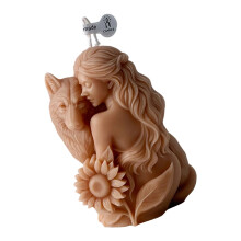 Bougie décorative parfumée en cire de soja,-F692 Marron n1