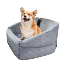 Oxford autostoeltje voor kleine middelgrote honden met-Grijs