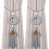 Outdoor Curtain Tiebacks Rope Curtain Holders-Light Grey 1