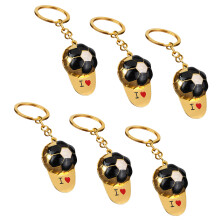 Set Of 6 Zinc Alloy Football Theme Keychains Accessories-B
